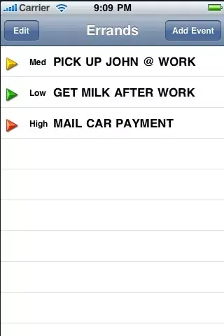 Errands - Daily event tracker Screenshots