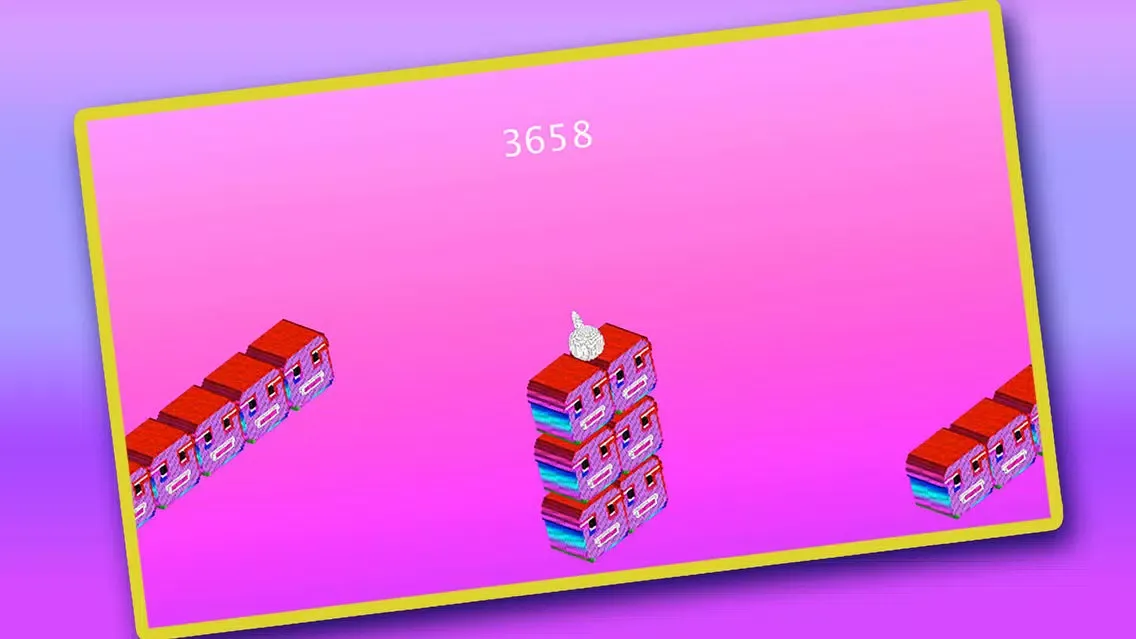 Captures d'écran de Jumping tadpole in the cube world