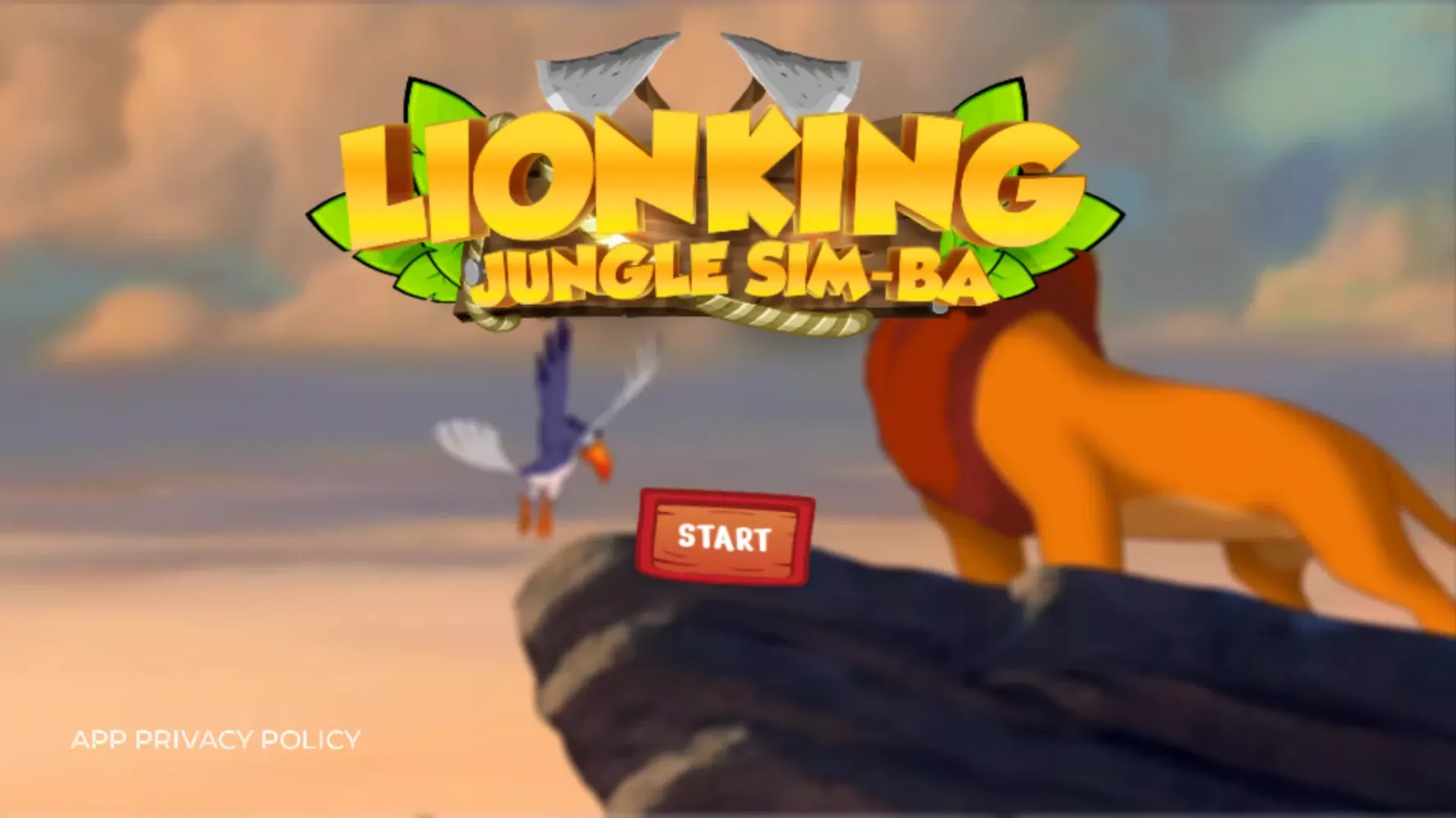 ภาพหน้าจอของ Lion king Game Adventure Simba