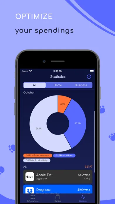 صور Plu - Subscriptions Tracker
