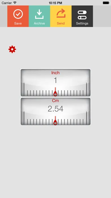 Captures d'écran de Inch Centimeter