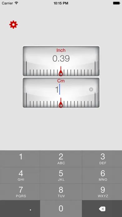 Captures d'écran de Inch Centimeter