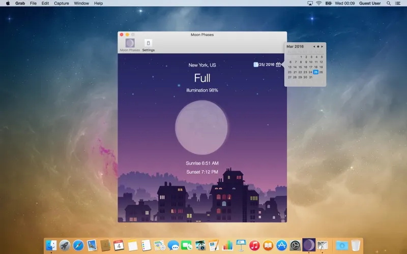 Moon phases应用截图