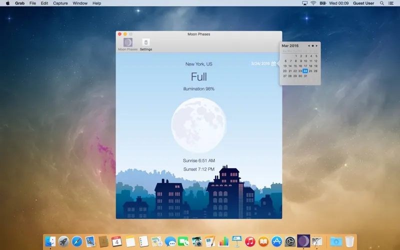 Moon phases应用截图