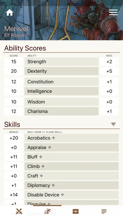 Tangkapan skrin Fight Club PFRPG/3.5 Edition
