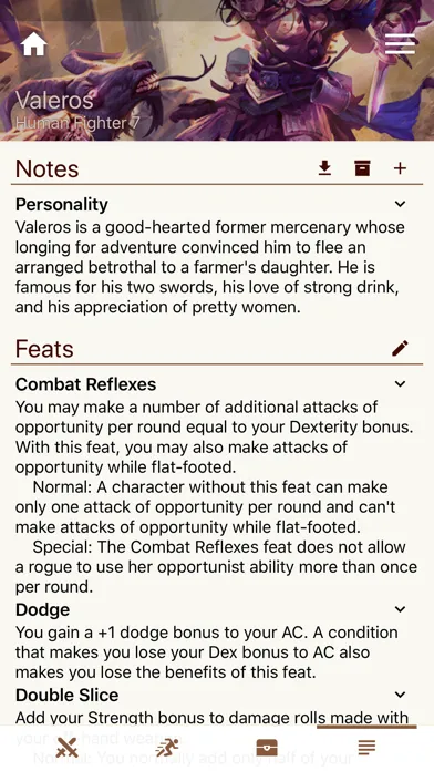 Tangkapan skrin Fight Club PFRPG/3.5 Edition