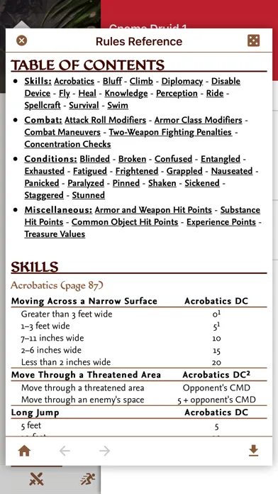 Tangkapan skrin Fight Club PFRPG/3.5 Edition
