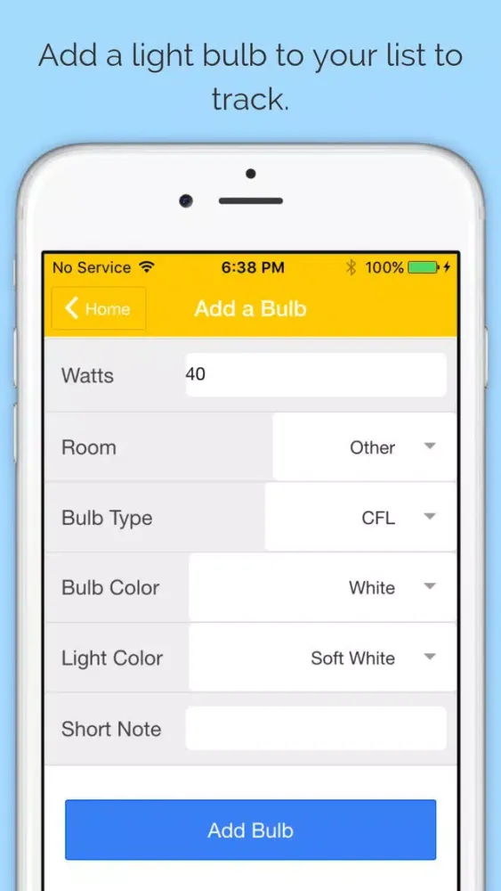 Bulbify - Light Bulb Tracking and Inventory Ekran Görüntüleri