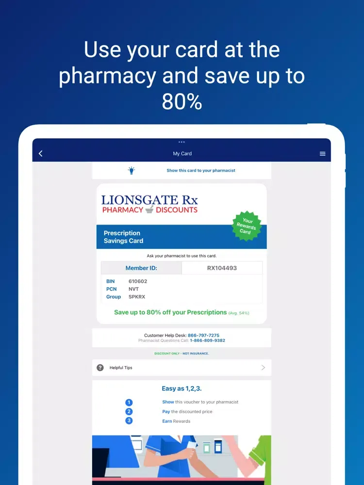 Tangkapan skrin Lionsgate Rx iPad 