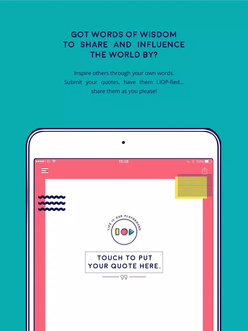 LIOP STARTER Daily Inspiration iPad 應用截圖