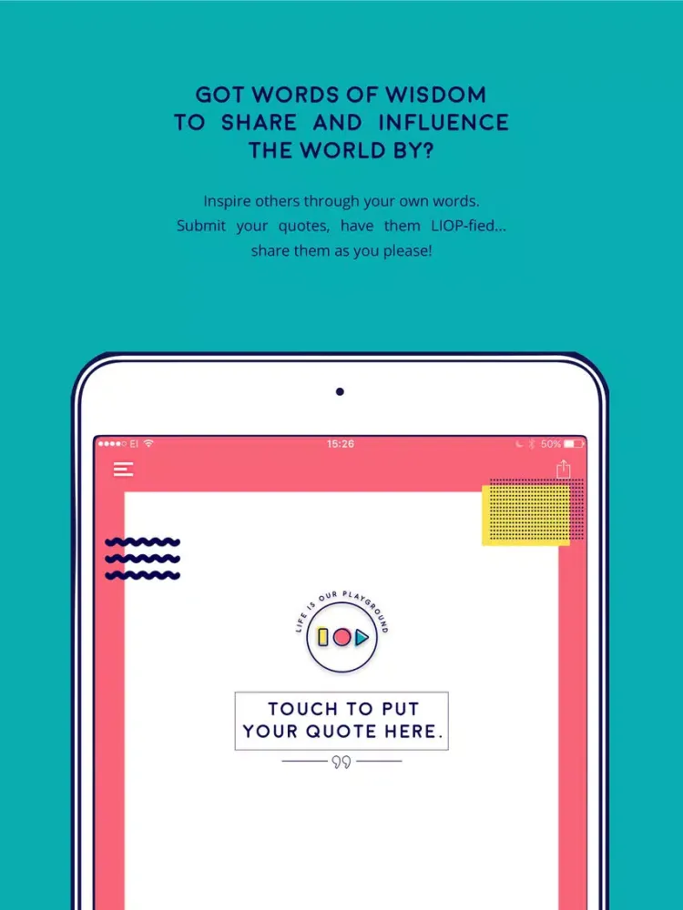 LIOP STARTER Daily Inspiration iPad  스크린샷