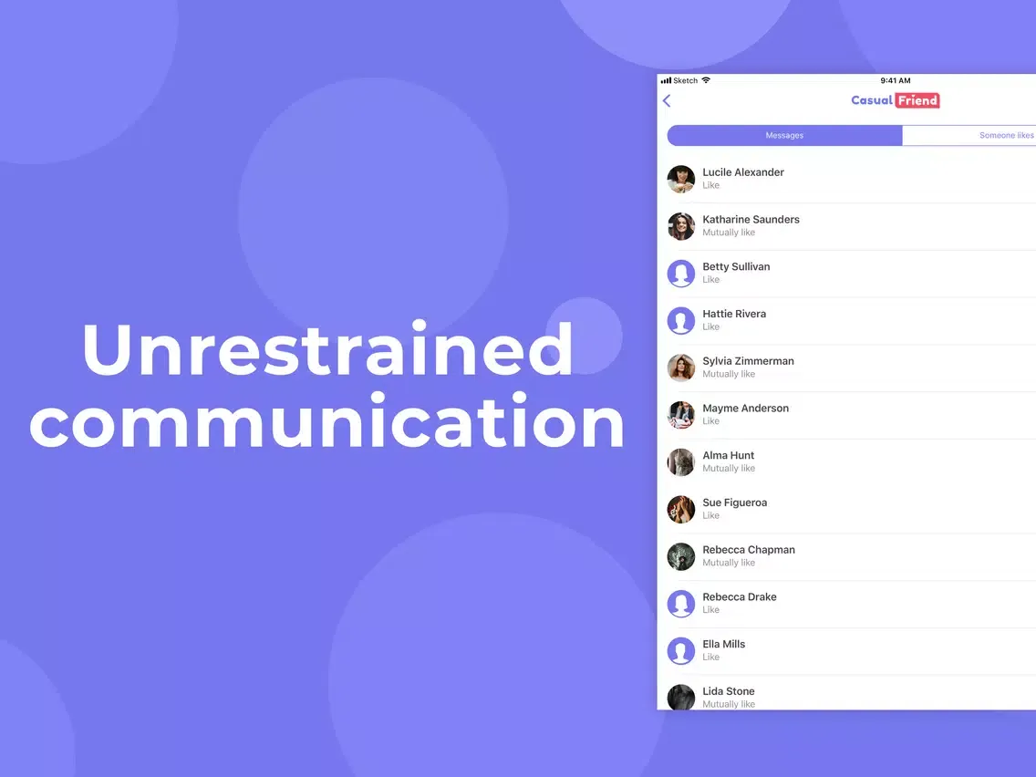Ảnh chụp màn hình của Casual Friend chat, meet, date iPad 