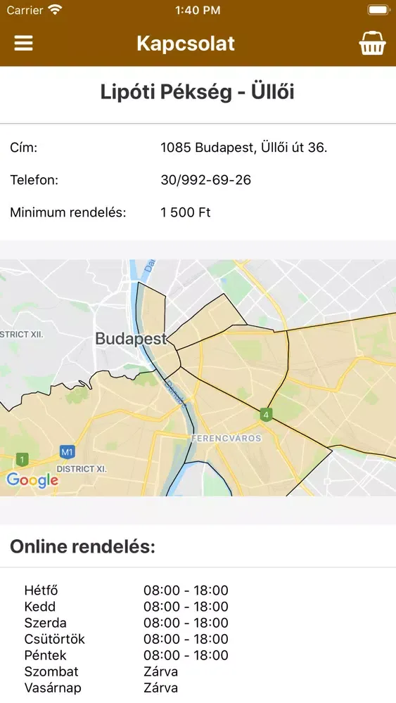 Lipóti Pékség - Üllői út应用截图