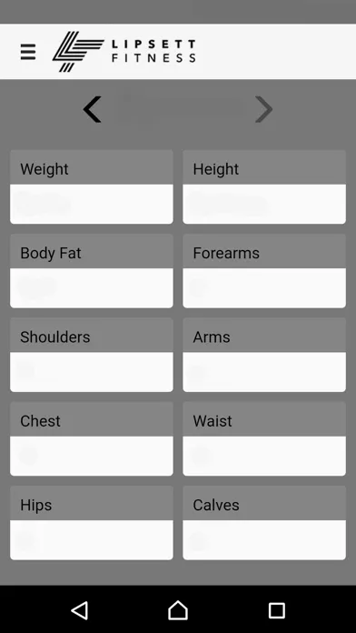 Zrzuty ekranu Lipsett Fitness