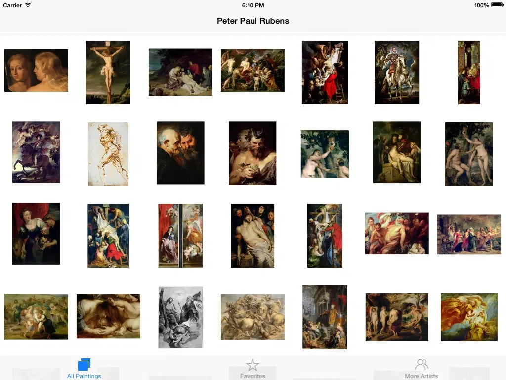 Rubens 189 Paintings HD 200M+ iPad 应用截图