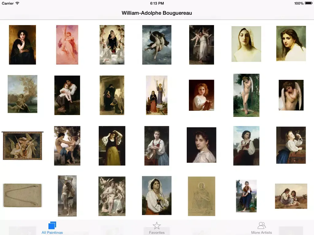 Bouguereau 117 Paintings ( HD 110M+ ) iPad  سکرین شاٹس