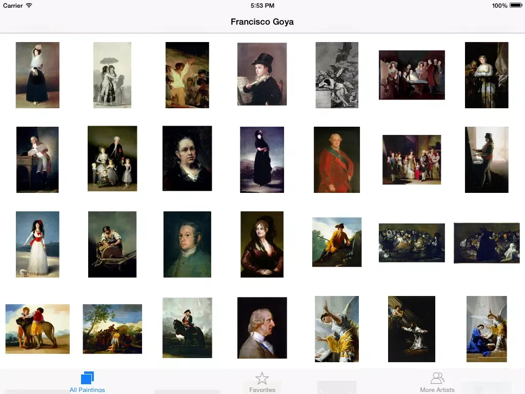تصاویر Goya 117 Paintings HD 120M+ iPad 