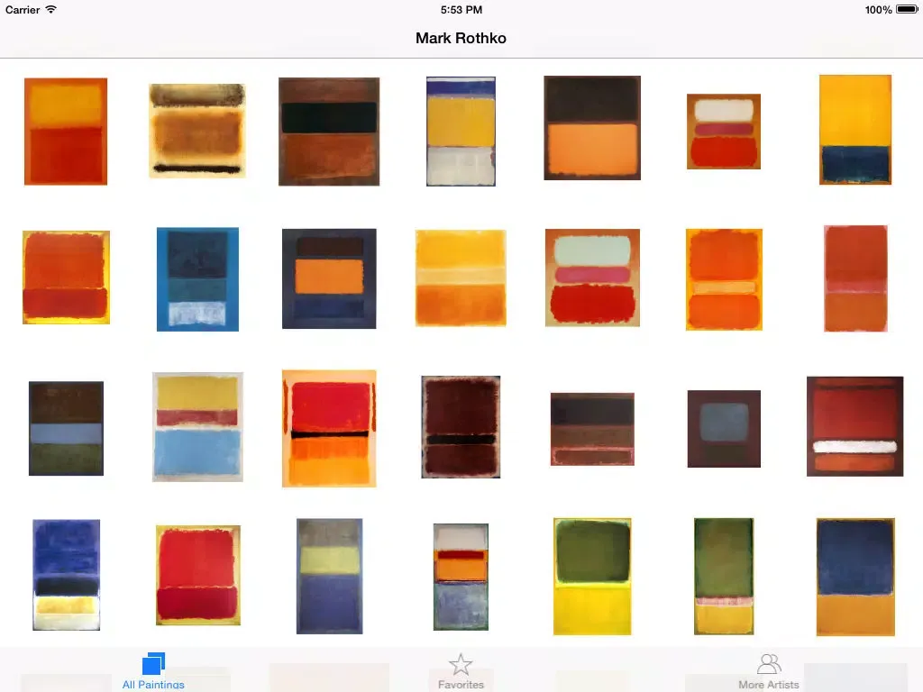 Rothko HD Paintings iPad 应用截图