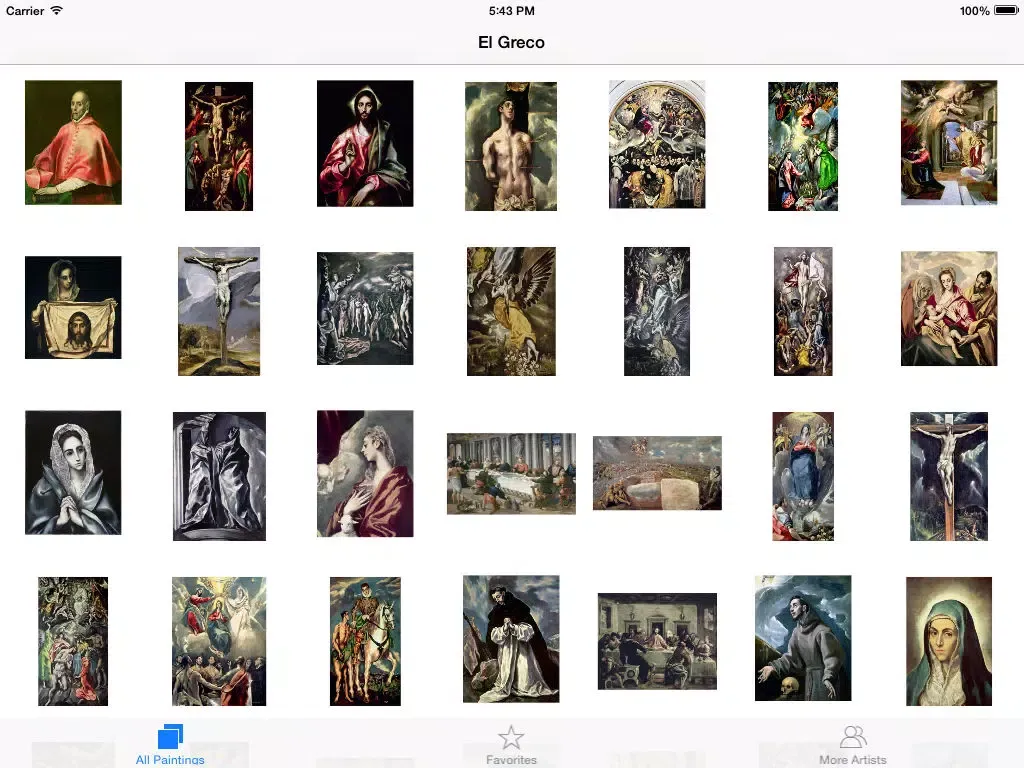 Capturas de tela do El Greco 144 Paintings HD 160M+ iPad 