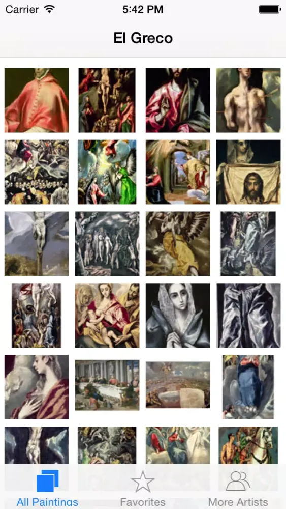 Capturas de tela do El Greco 144 Paintings HD 160M+