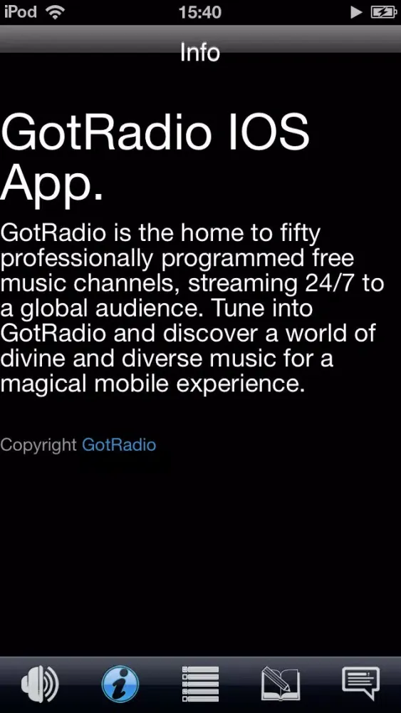 GotRadio Ekran Görüntüleri
