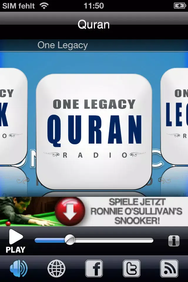 Tangkapan skrin One Legacy Radio