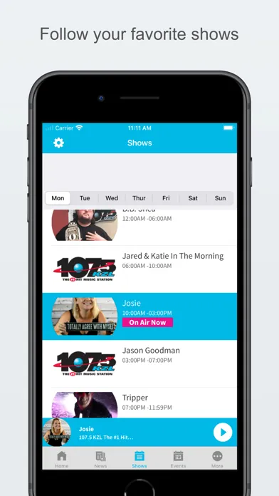 107.5 KZL 스크린샷