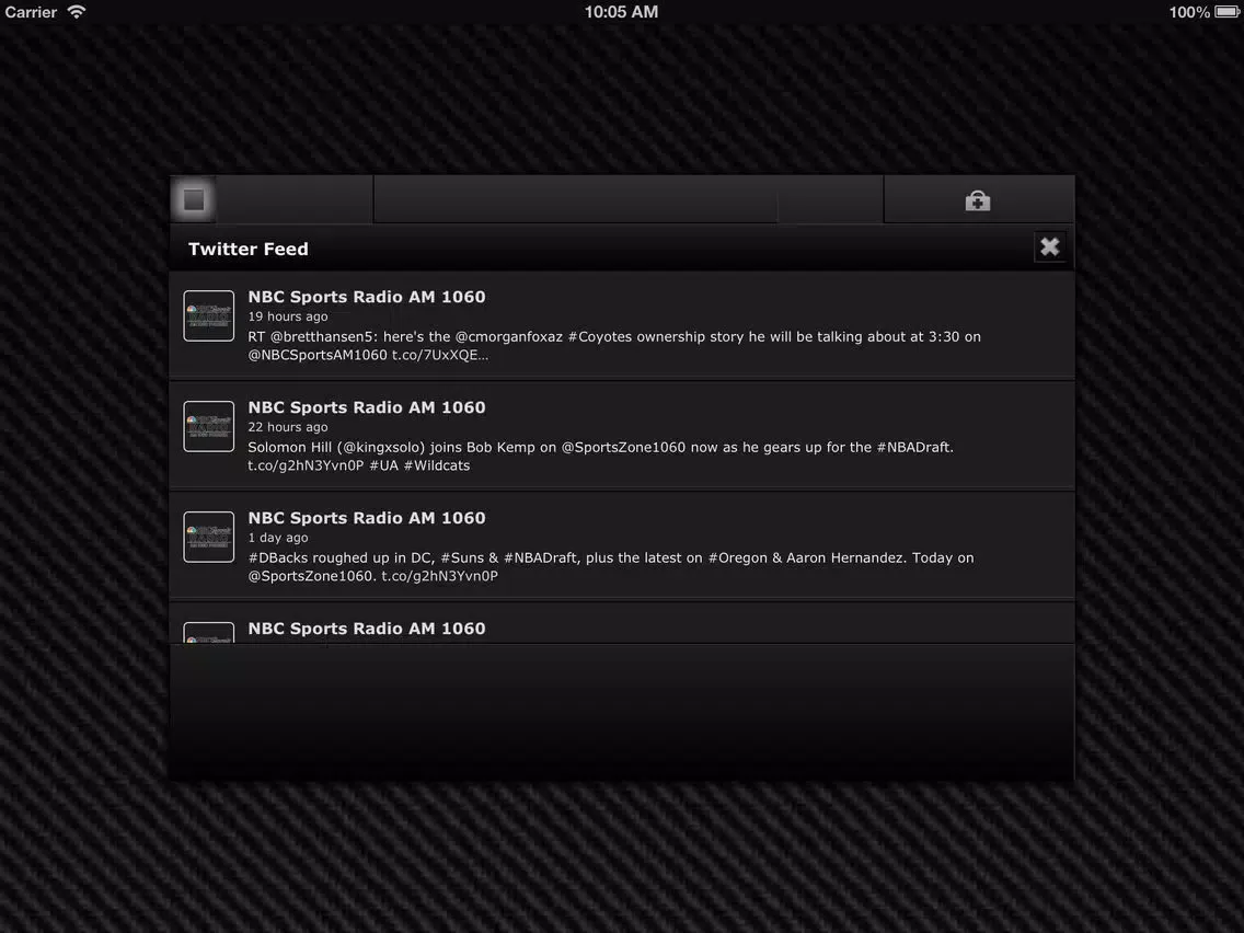Capturas de tela do The Fan 1060AM iPad 