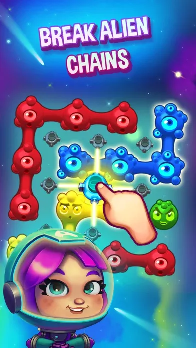 Capturas de tela do Aliens in Chains Space Puzzle