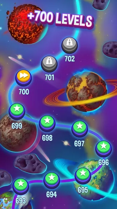 Capturas de tela do Aliens in Chains Space Puzzle