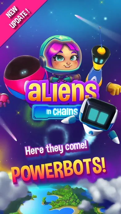 Capturas de tela do Aliens in Chains Space Puzzle