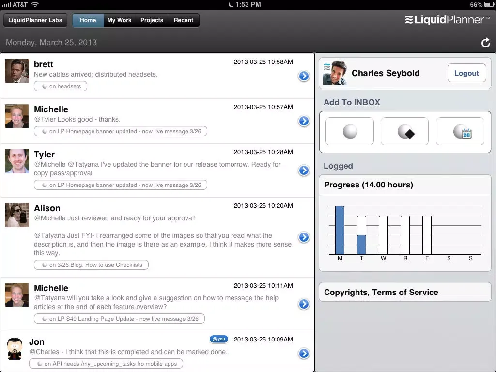 LiquidPlanner - Project Management, Scheduling, Collaboration iPad  Ekran Görüntüleri