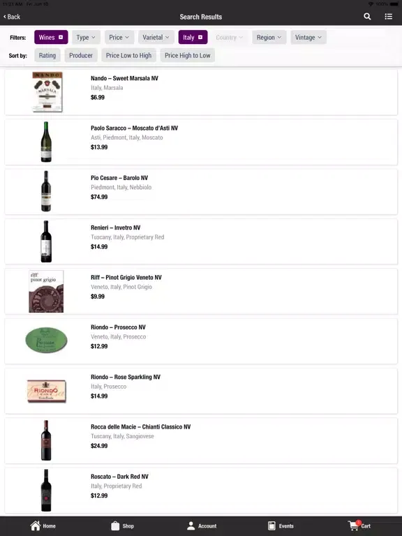 Скриншоты Liquorland Group iPad 