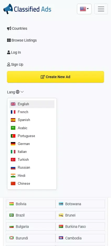 Classified Ads Screenshots