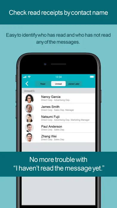 Capturas de tela do direct - Messaging App for Biz