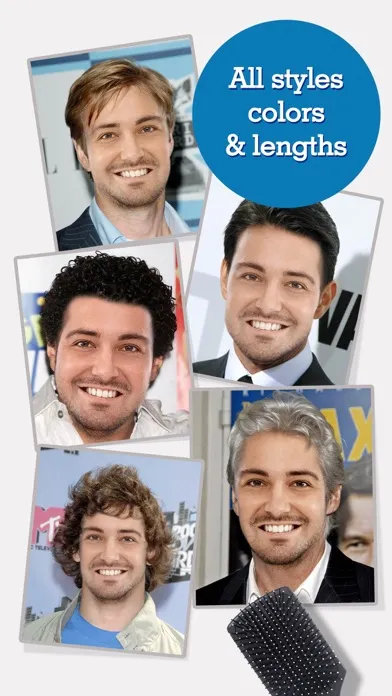 Ảnh chụp màn hình của FACEinHOLE® Hairstyles for Men - Change your haircut and try a cool new look