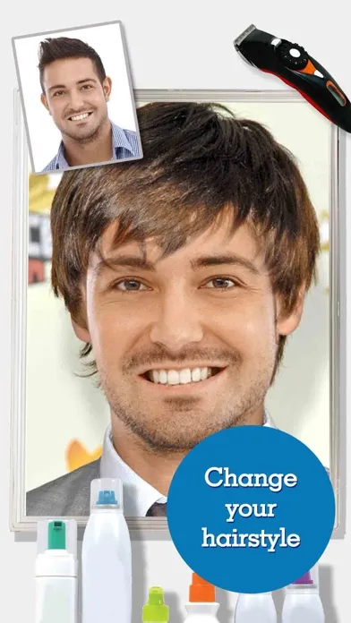 Ảnh chụp màn hình của FACEinHOLE® Hairstyles for Men - Change your haircut and try a cool new look