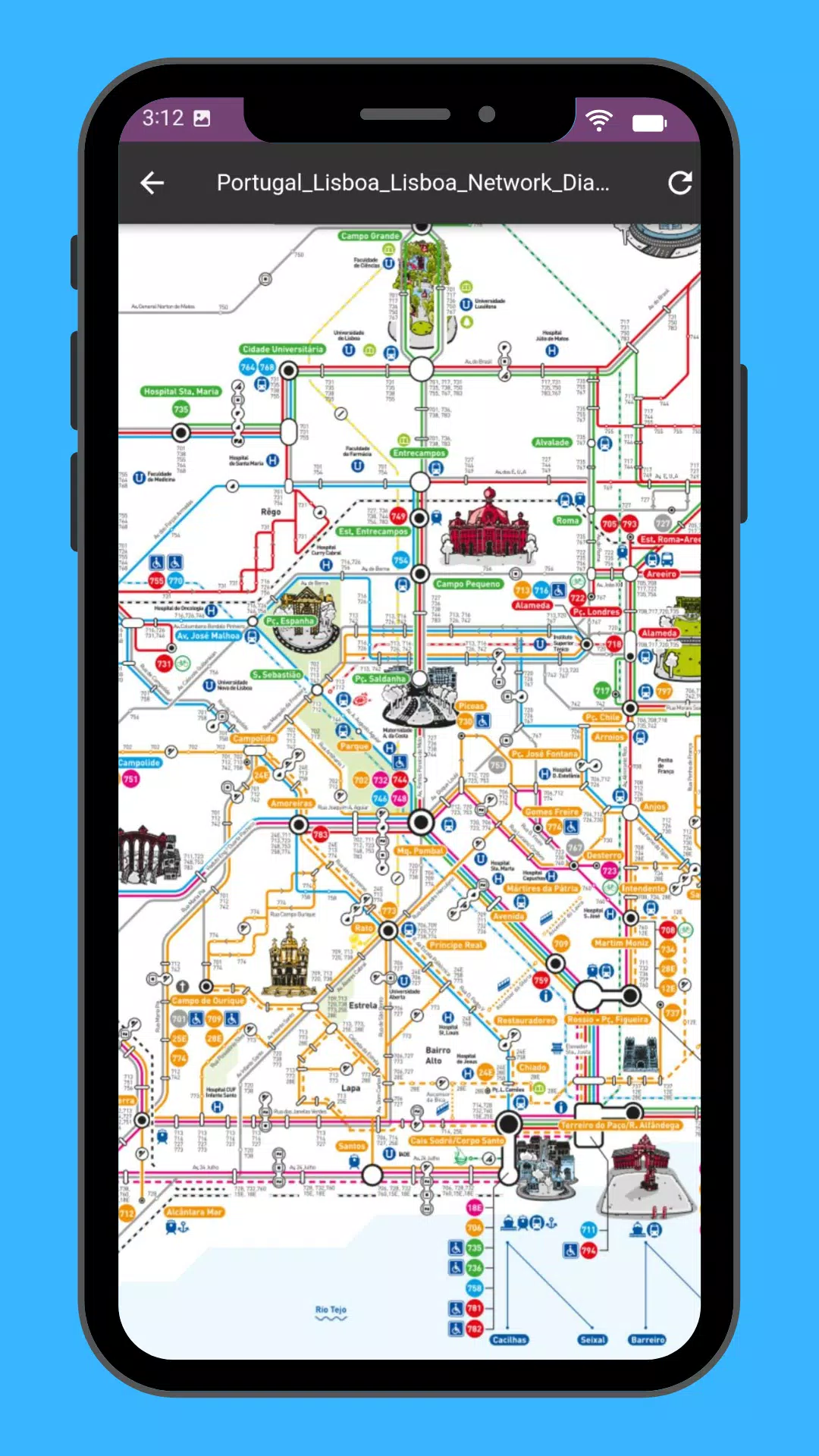 Lisbon Metro Map 2024的應用截圖3