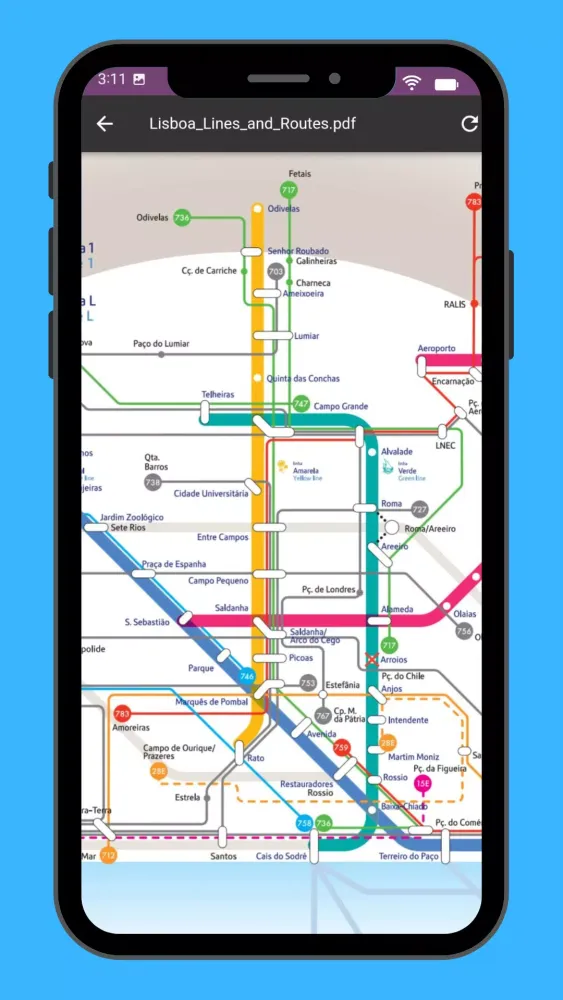 Lisbon Metro Map 2024 Screenshots