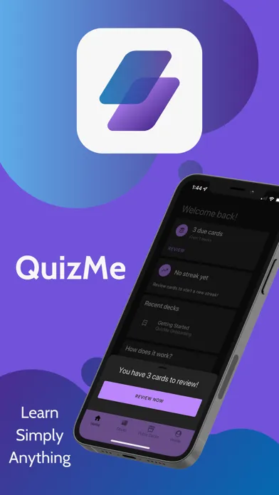 Capturas de tela do QuizMe Mobile
