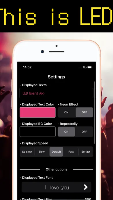 Captures d'écran de LED Banner App, RhythmLight