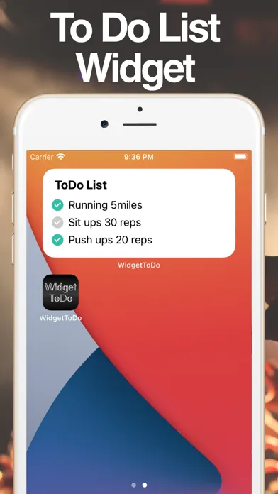 Capturas de pantalla de To Do List Widget: WidgetToDo