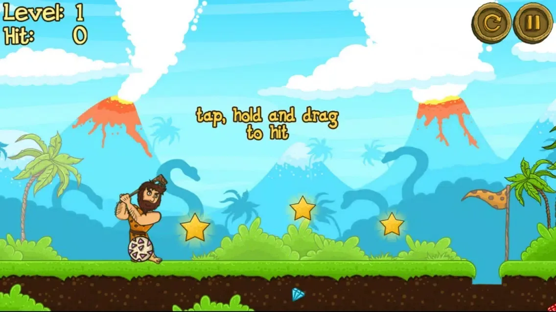 ภาพหน้าจอของ Ancient people Golf - Fun Games