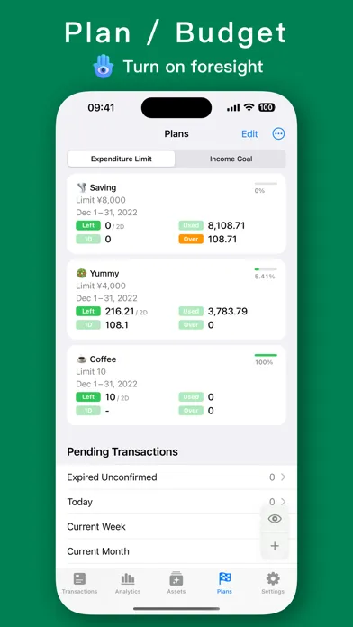 Capturas de tela do MoneyThings - Finance Tracker