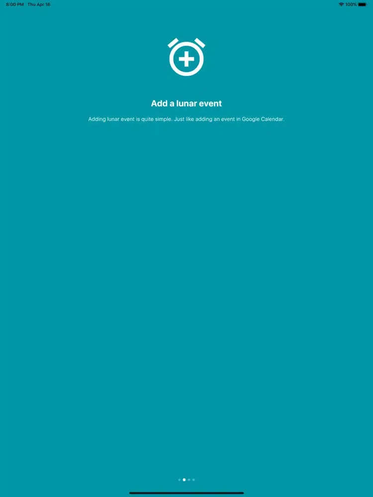 Tangkapan layar Lunar Calendar Synchronizer iPad 