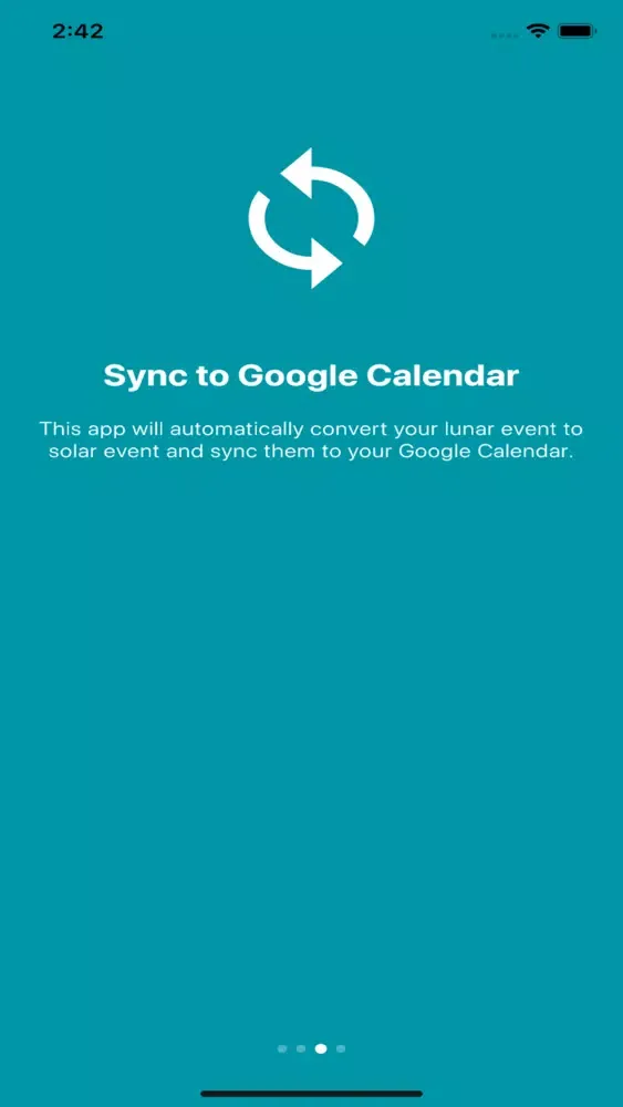 Tangkapan layar Lunar Calendar Synchronizer