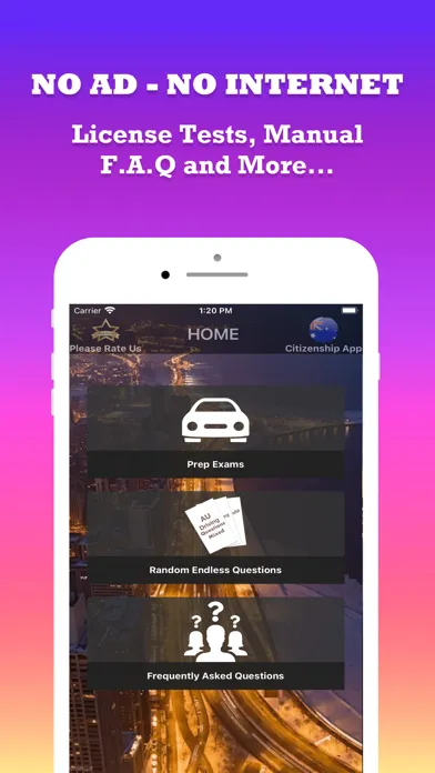 Tangkapan skrin AU Driver Knowledge Test 2023