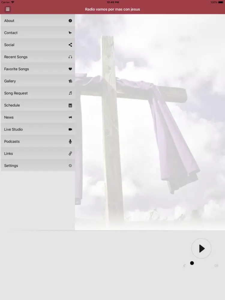 Screenshot di Radio vamos por mas con jesus iPad 
