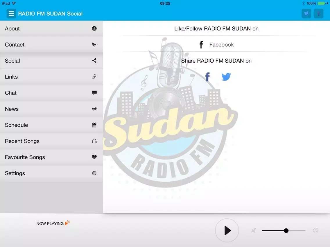 RADIO FM SUDAN HD iPad 应用截图