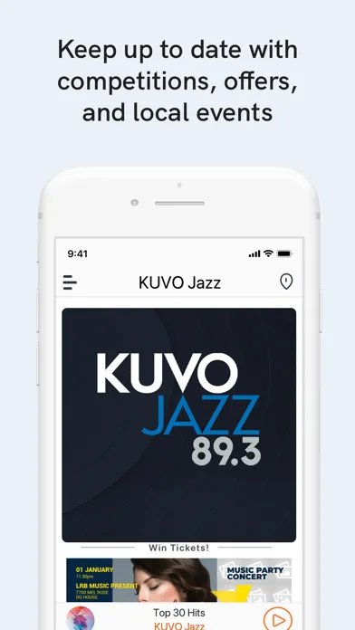 ภาพหน้าจอของ KUVO Jazz